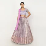 Lavender Half Saree