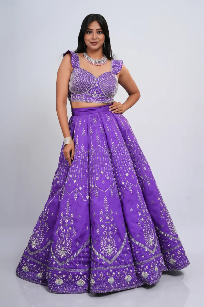 Purple Wedding Lehenga