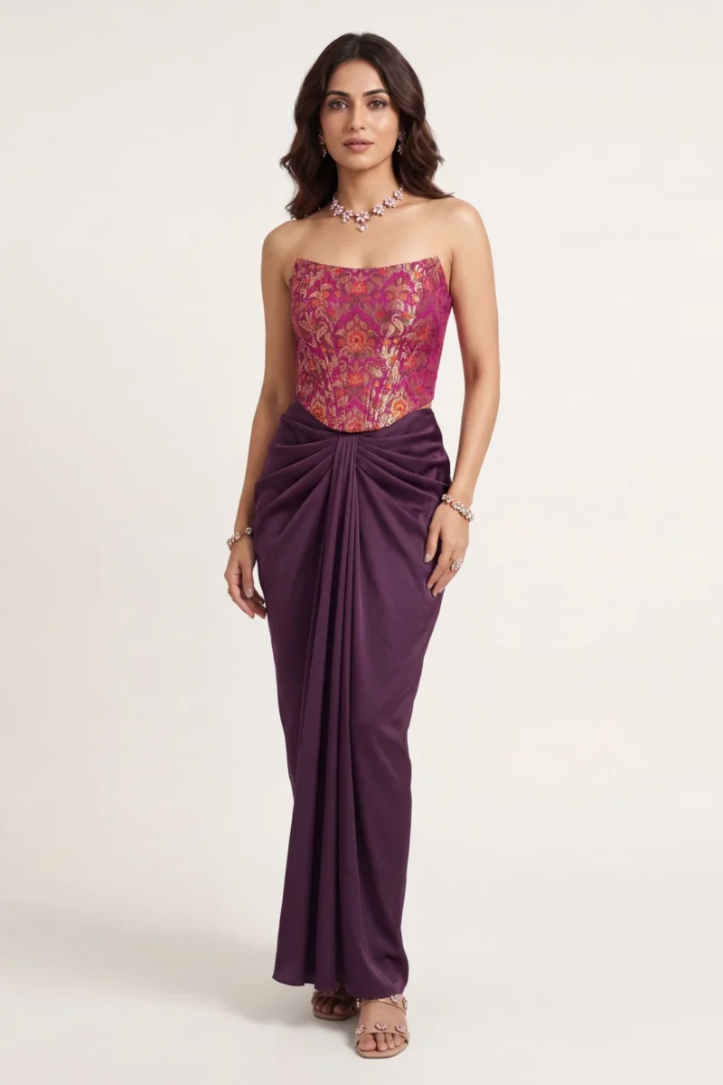 indo western fusion set