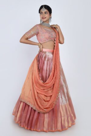 Baby Pink Half Saree