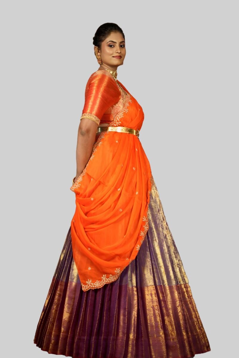 Simple Half Saree - HS004